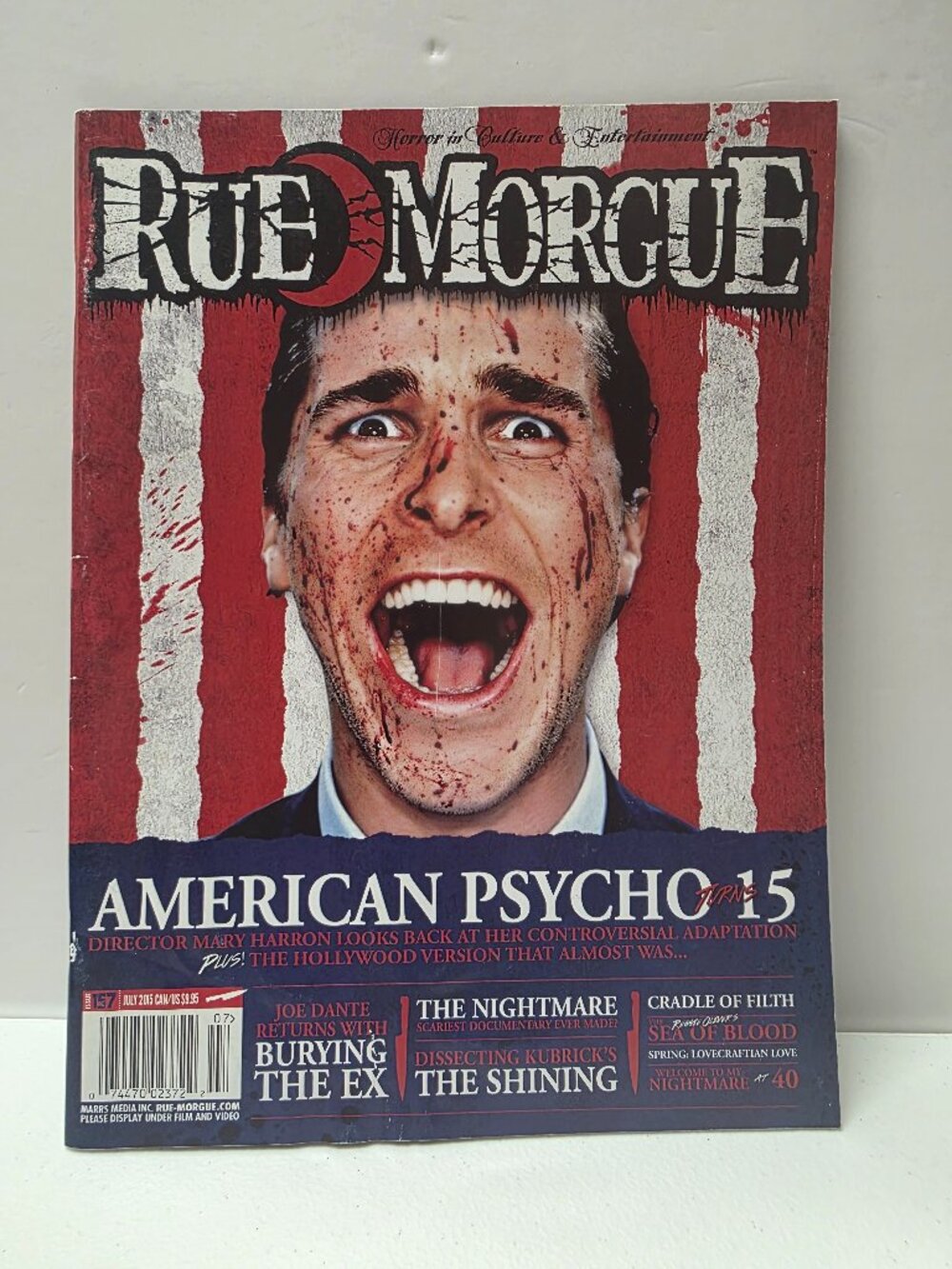 RUE MORGUE Issue 157 July 2015 American Psycho The Nightmare Shining Horror